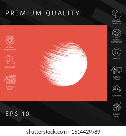 Logo Earth symbol. Graphic elements for your design