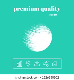 Logo Earth symbol. Graphic elements for your design