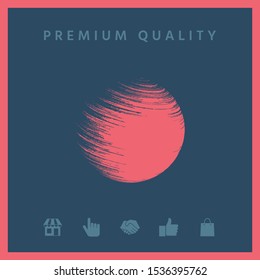 Logo Earth symbol. Graphic elements for your design