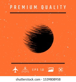 Logo Earth symbol. Graphic elements for your design