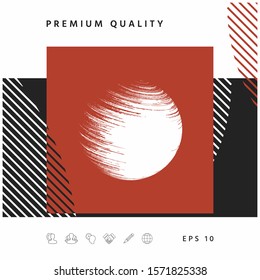 Logo Earth symbol. Graphic elements for your design