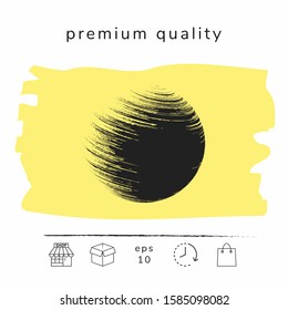 Logo Earth symbol. Graphic elements for your design
