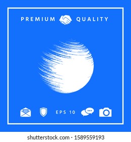 Logo Earth symbol. Graphic elements for your design