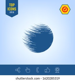 Logo Earth symbol. Graphic elements for your design