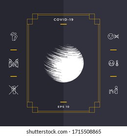 Símbolo del logotipo Tierra. Elementos gráficos para el diseño