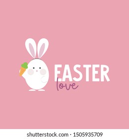 logo easter love - pink