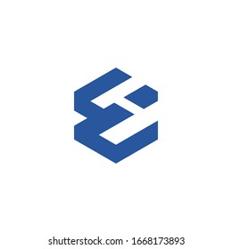 logo EC design vector modern graphic