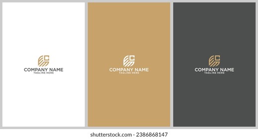 Logo ecm initial ecm marketing business investing brokers corporate design vektor illustration brand