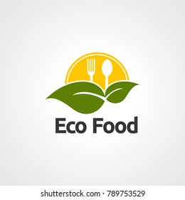 logo eco food , icon, and element for business