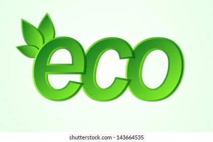 logo eco friendly icon. Many similarities in the profile of the artist