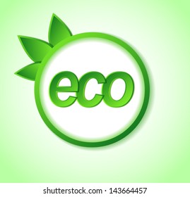 logo eco friendly icon on frame. Many similarities in the profile of the artist