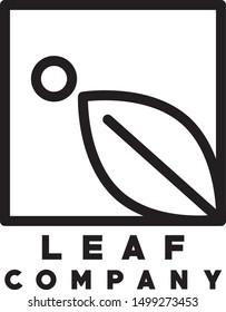 Logo Eco Green Leaf Vector Design