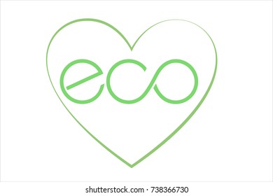 logo eco with heart