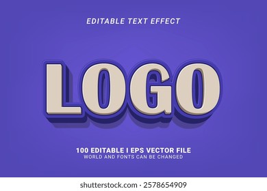 Logo Editable Text Effect Design