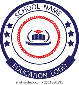 The logo for the Education Bachelor's program is designed to be modern and professional, symbolizing academic achievement and future growth. The design incorporates key elements such as a book, a pen,