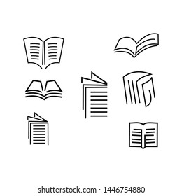 LOGO EDUCATION BOOK LINE STYLE