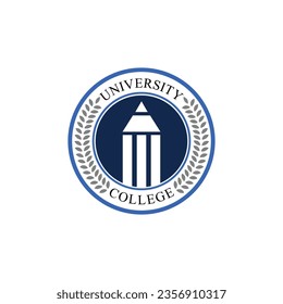 logo with education concept, book vector and student success