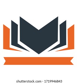 Logo education conceptual design illustration vector