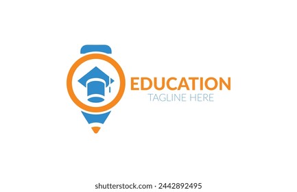 a logo for education on a white background