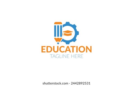 un logotipo para la educación sobre un fondo blanco