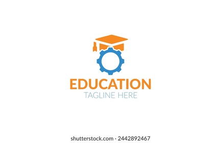 a logo for education with a pencil on it