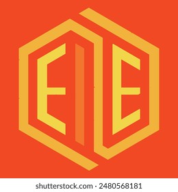 Logotipo: logotipo de Vector con temática de pentágono de EE que destaca la tipografía. Diseño moderno y elegante, perfecto para representar el espíritu dinámico y creativo de la agencia en un diseño visualmente atractivo