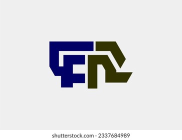 Logo ef fe letter company name