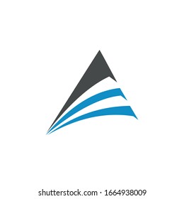 logo ei triangle design vector modern graphic