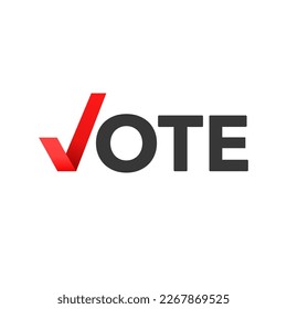 Logo Election Vote. Election Vote concept. Simple line design.Vector illustration.
