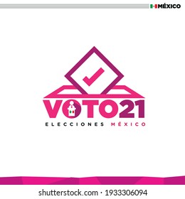 Logo for elections mexico 2021