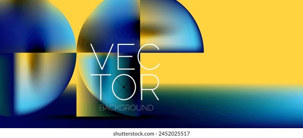 A logo with electric blue and yellow background, featuring a blurred circle in the center. Symmetry and macro photography create a stunning display for this brands graphics