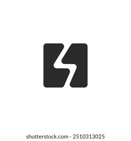Logo electric box unique design with blank background