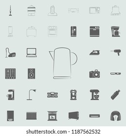 logo of an electric kettle icon. Electro icons universal set for web and mobile