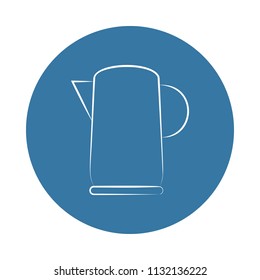 logo of an electric kettle icon. Element of Electro icons for mobile concept and web apps. Badge style logo of an electric kettle icon can be used for web and mobile apps