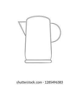logo of an electric kettle icon. Element of Electro for mobile concept and web apps icon. Thin line icon for website design and development, app development