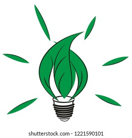 Logo of electric lamp