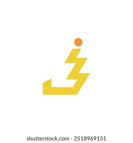 Logo elétrico design exclusivo com fundo em branco
