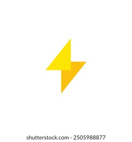 Logo amarillo eléctrico con fondo en blanco