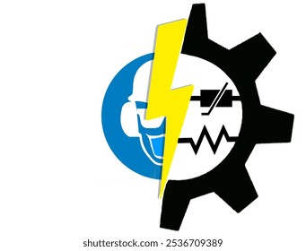 The logo of electrical instrument, mechanical engineering combined with one unit that creates the cohesiveness of a unit