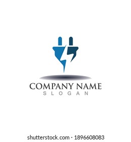 Logo electricity Template Design Vector Design Concept, Creative icon