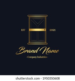 Concepto de interiores del patrimonio cultural elegante con logotipo