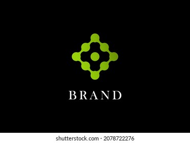 Logo Element Circle Rectangular Vector Illustration Template With Elegant Design Good For Any Industry