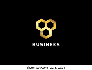Logo Element Honeycomb Vector Illustration Template With Elegant Design Good For Any Industry