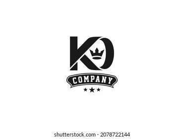 Logo Element Letter K And O King Vector Illustration Template With Elegant Design Good For Any Industry