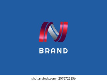 Logo Element Letter N Line Simple Vector Illustration Template With Elegant Design Good For Any Industry