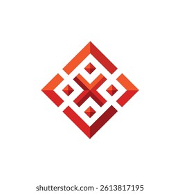logo with the element of the letter X