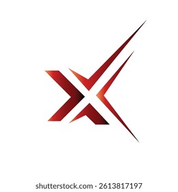 logo with the element of the letter X