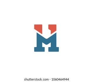 Logo element with number 11 and letter M