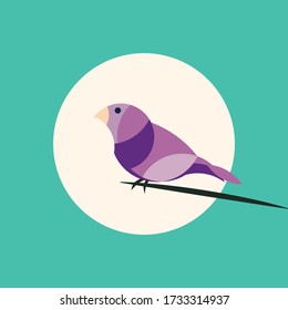 Logo Element Of A Purple Bird 