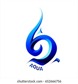 Logo Element Symbol Aqua